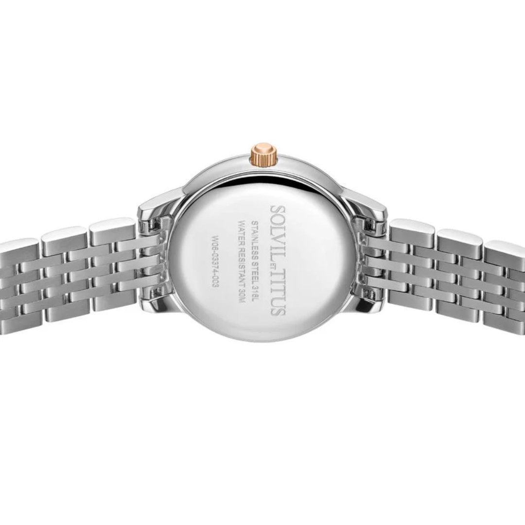 Fair Lady 3 Hands Quartz Stainless Steel Women Watch W06-03374-003