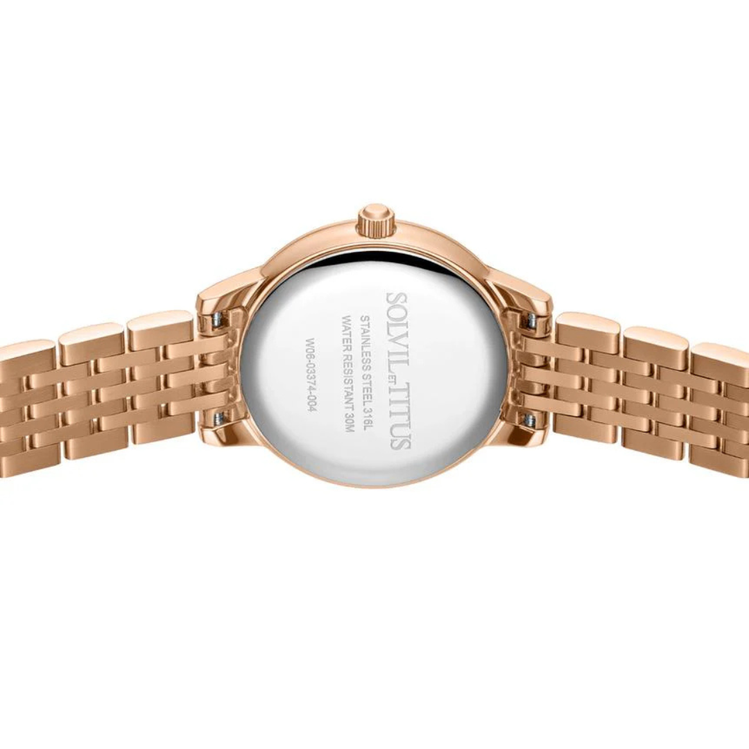 Fair Lady 3 Hands Quartz Stainless Steel Women Watch W06-03374-004