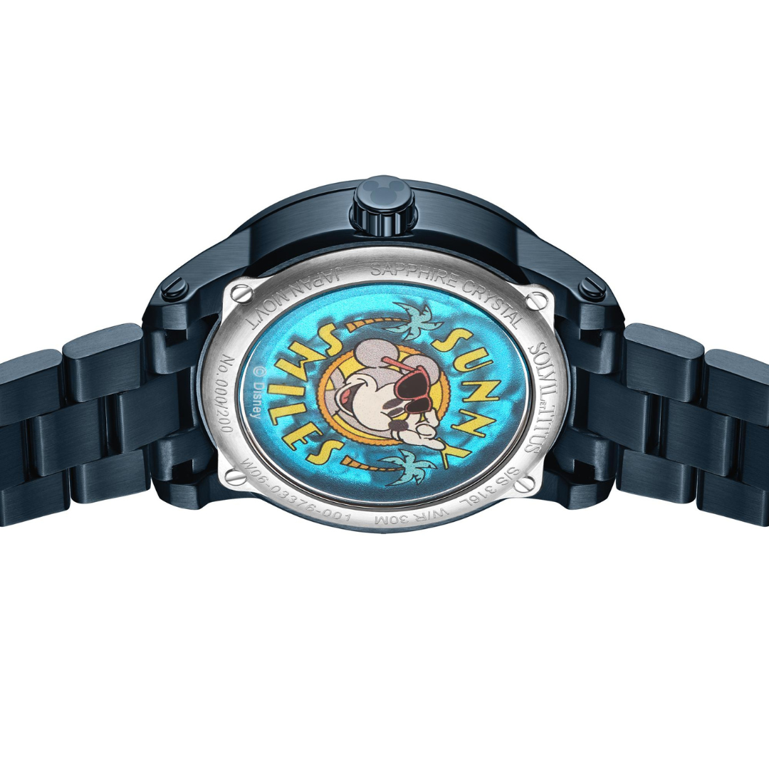 Solvil et Titus x Mickey Mouse "Catching Waves" Limited Edition Aspira Mechanical Skeleton Watch W06-03376-001