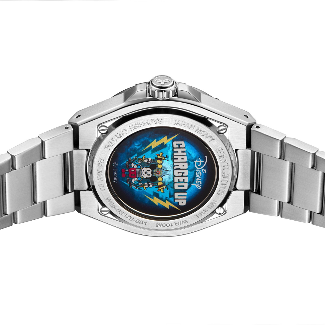 Solvil et Titus x Mickey Mouse "Charged Up" Limited Edition Voyager Mechanical Skeleton Men Watch W06-03379-001