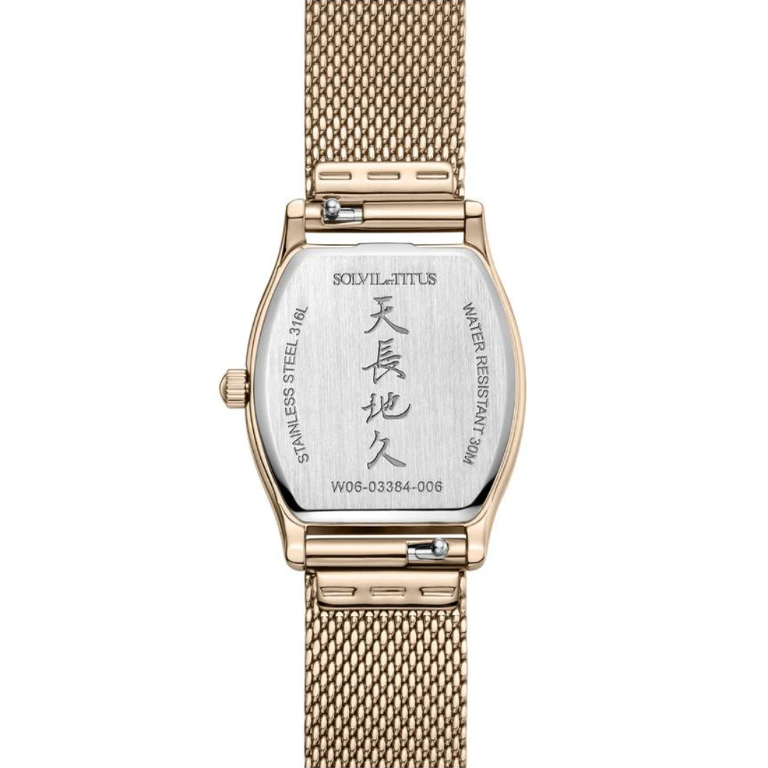 Barista 3 Hands Date Quartz Stainless Steel Women Watch W06-03384-006