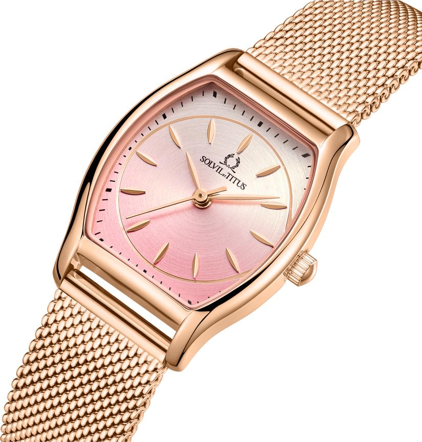 Barista 3 Hands Date Quartz Stainless Steel Women Watch W06-03384-007