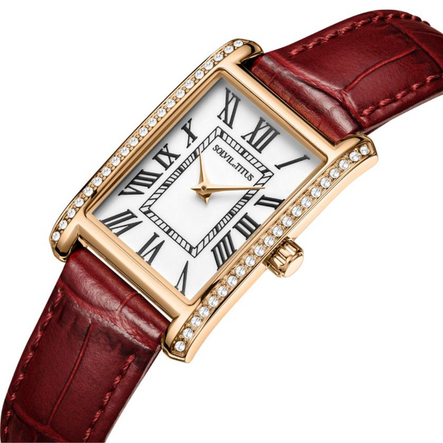 Fair Lady 2 Hands Date Quartz Leather Women Watch W06-03400-003