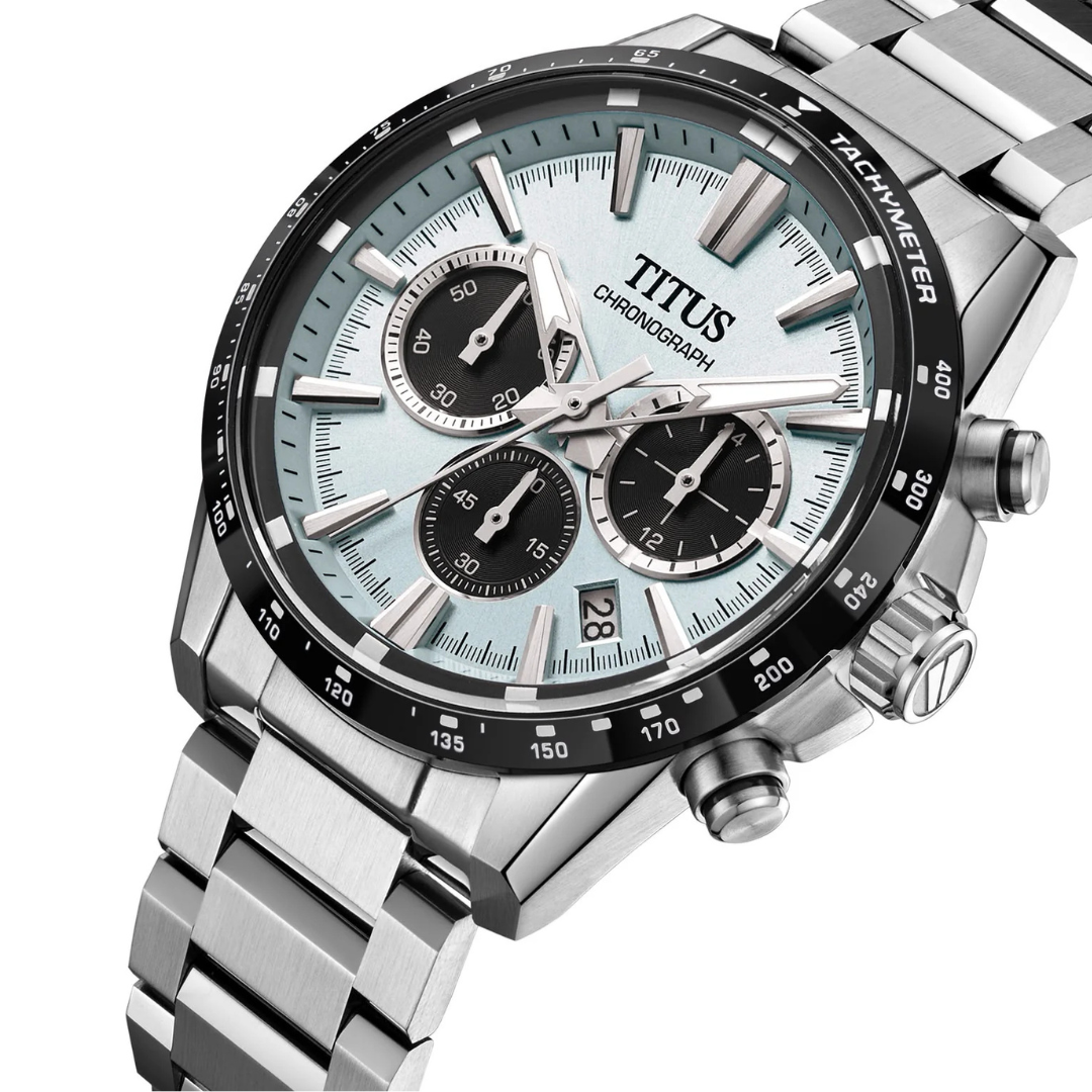 Saber Chronograph Quartz Ice Blue Dial Men Watch W06-03401-008
