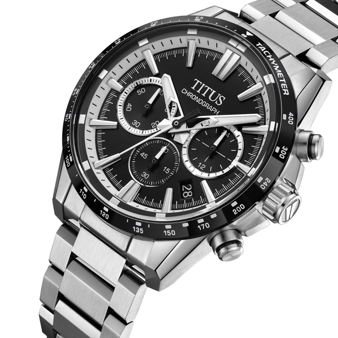 Saber Chronograph Quartz Black Dial Men Watch W06-03401-010