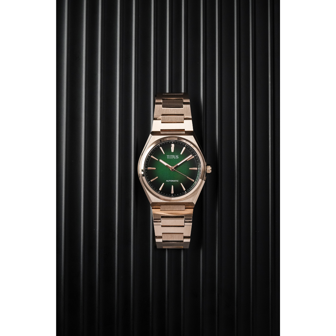 Vinyl 3 Hands Mechanical Stainless Steel Men Watch W06-03402-004