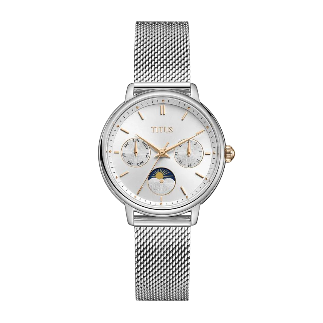 Fashionista Multi-Function Day & Night Quartz Stainless Steel Women Watch W06-03404-001