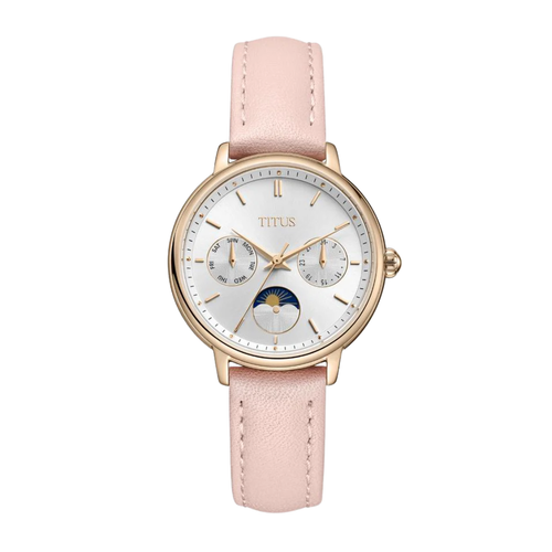Fashionista Multi-Function Day & Night Quartz Leather Women Watch W06-03404-007