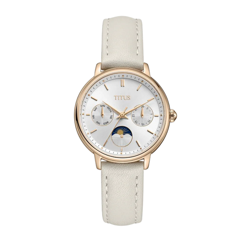 Fashionista Multi-Function Day & Night Quartz Leather Women Watch W06-03404-008