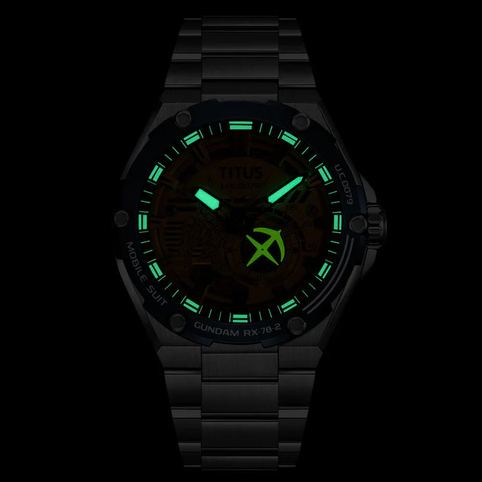 Solvil et Titus x Mobile Suit Gundam 'RX-78-2 Gundam' Limited Edition Voyager Mechanical Stainless Steel Men Watch W06-03405-001