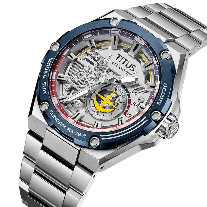 Solvil et Titus x Mobile Suit Gundam 'RX-78-2 Gundam' Limited Edition Voyager Mechanical Stainless Steel Men Watch W06-03405-001