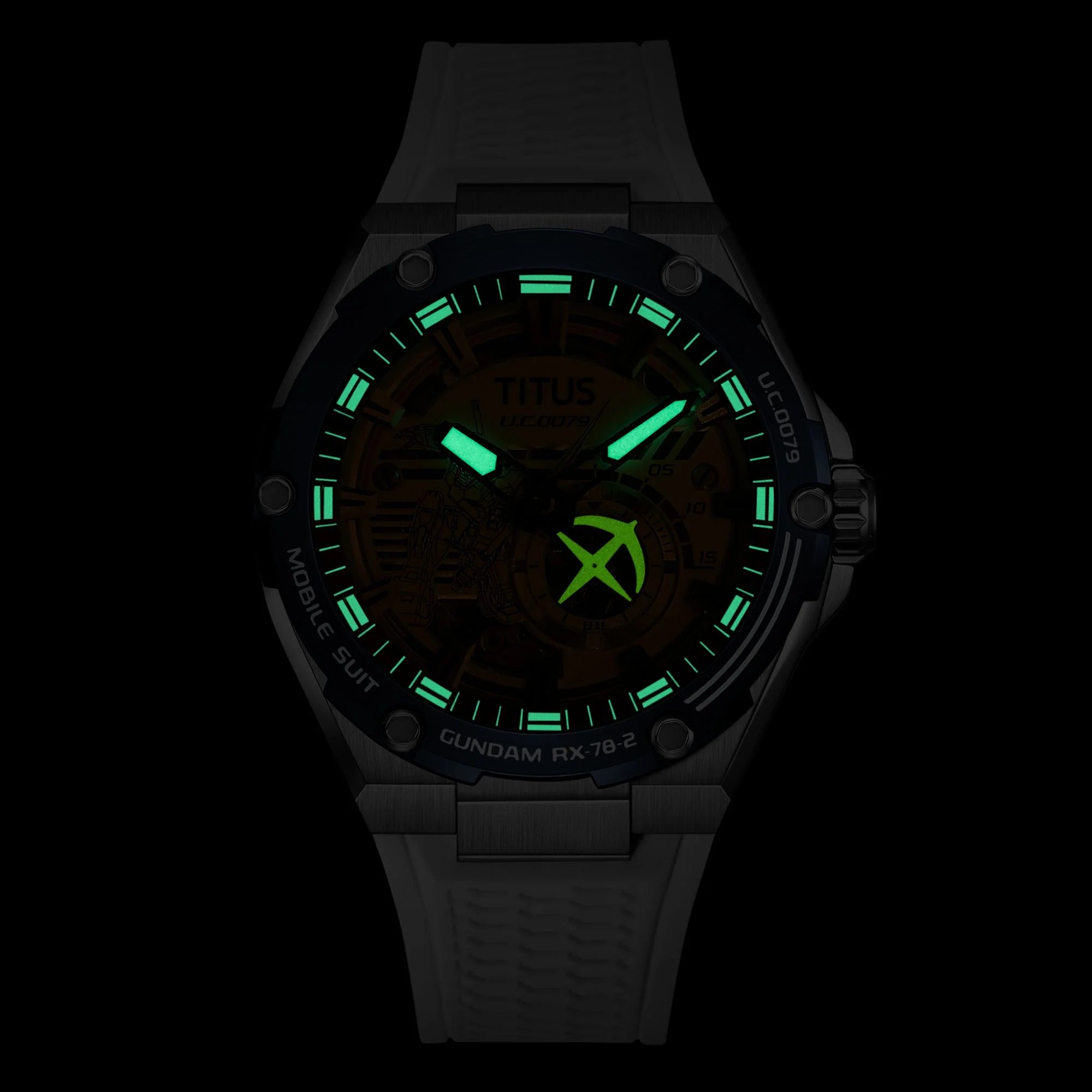 Solvil et Titus x Mobile Suit Gundam 'RX-78-2 Gundam' Limited Edition Voyager Mechanical Silicon Men Watch W06-03405-002