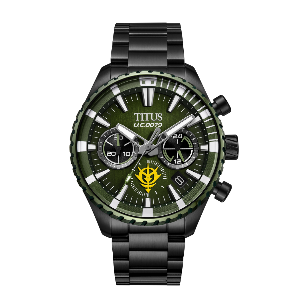 Solvil et Titus x Mobile Suit Gundam 'MS-06F Zaku II' Limited Edition Saber Chronograph Men Watch W06-03408-002