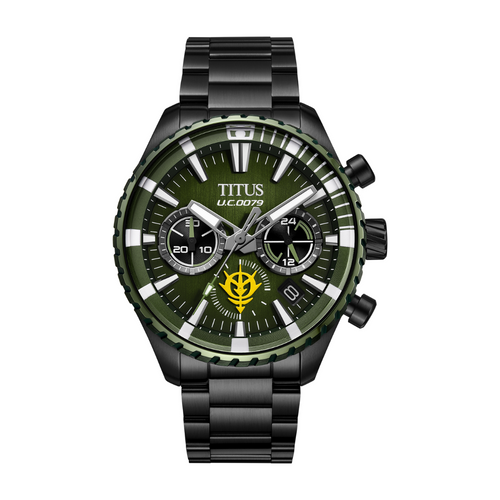 Solvil et Titus x Mobile Suit Gundam 'MS-06F Zaku II' Limited Edition Saber Chronograph Men Watch W06-03408-002 (Limited to 100 pcs)