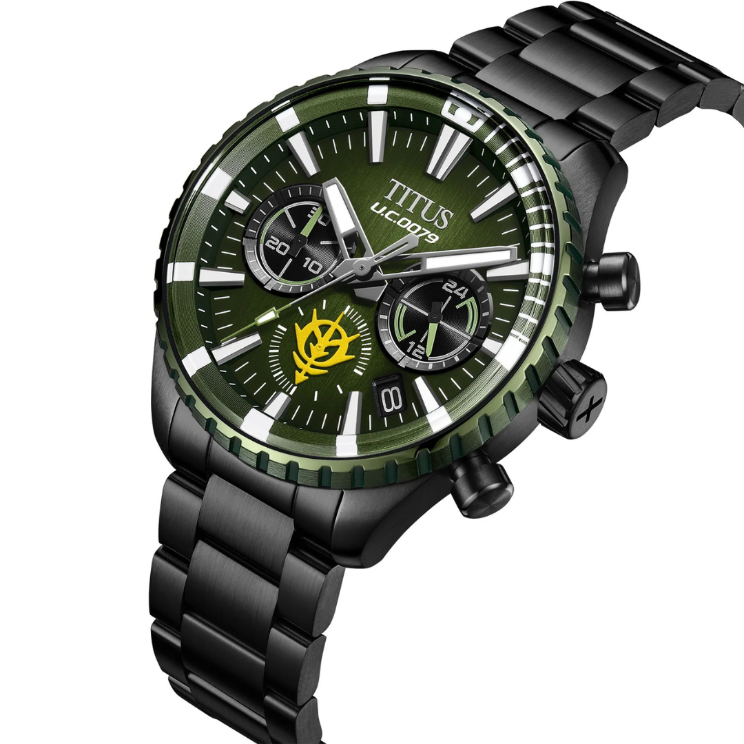 Solvil et Titus x Mobile Suit Gundam 'MS-06F Zaku II' Limited Edition Saber Chronograph Men Watch W06-03408-002