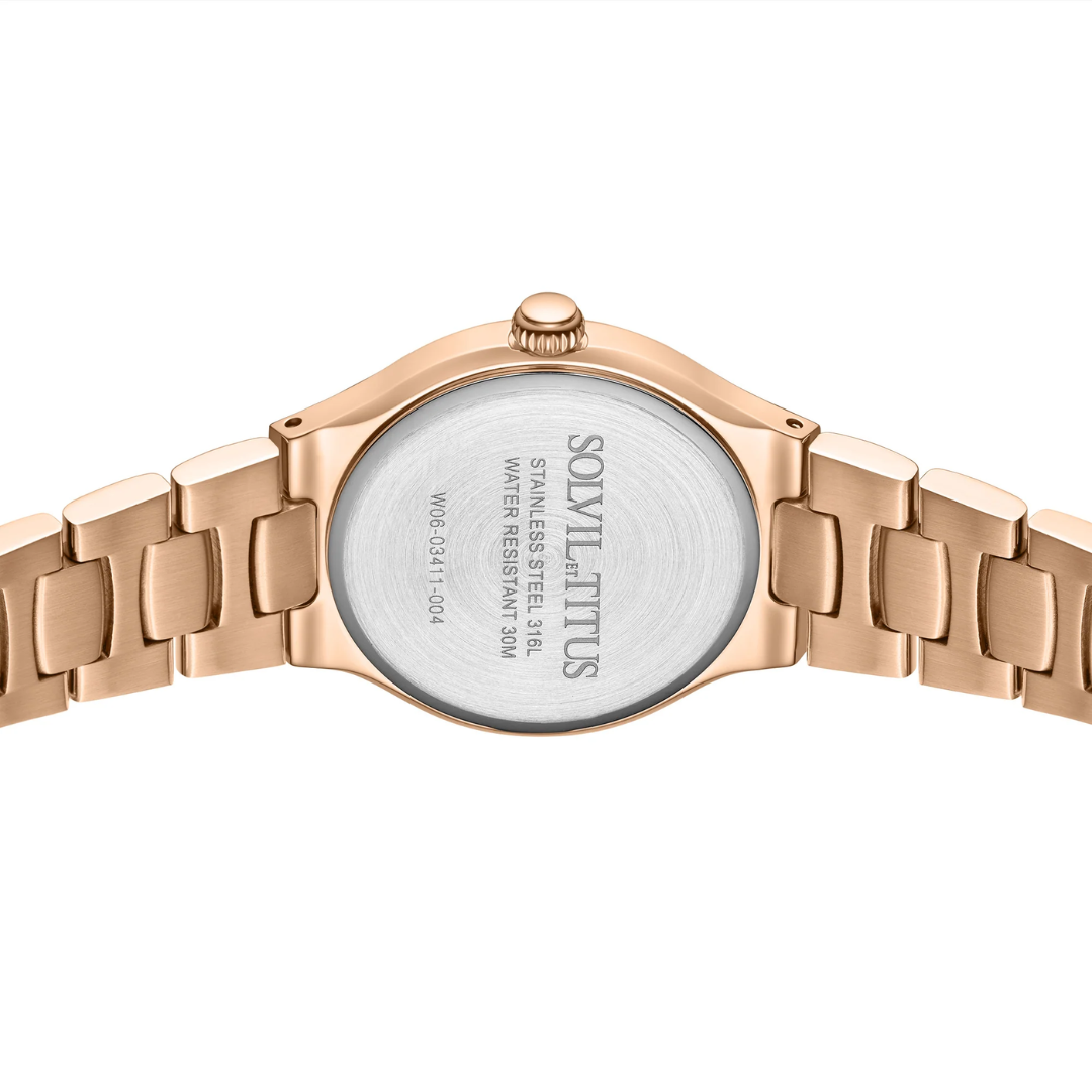 Fair Lady 3 Hands Quartz Stainless Steel Women Watch W06-03411-004