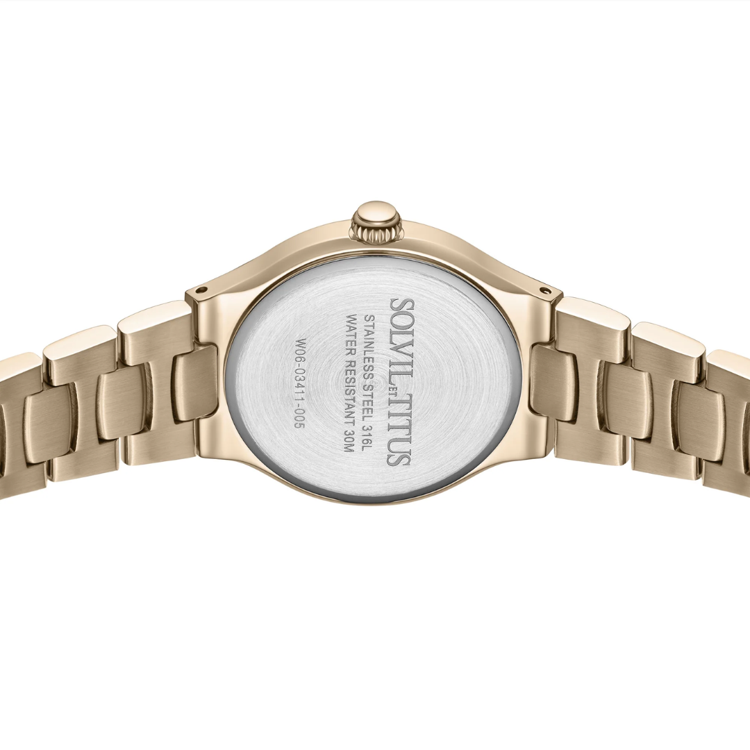 Fair Lady 3 Hands Quartz Stainless Steel Women Watch W06-03411-005