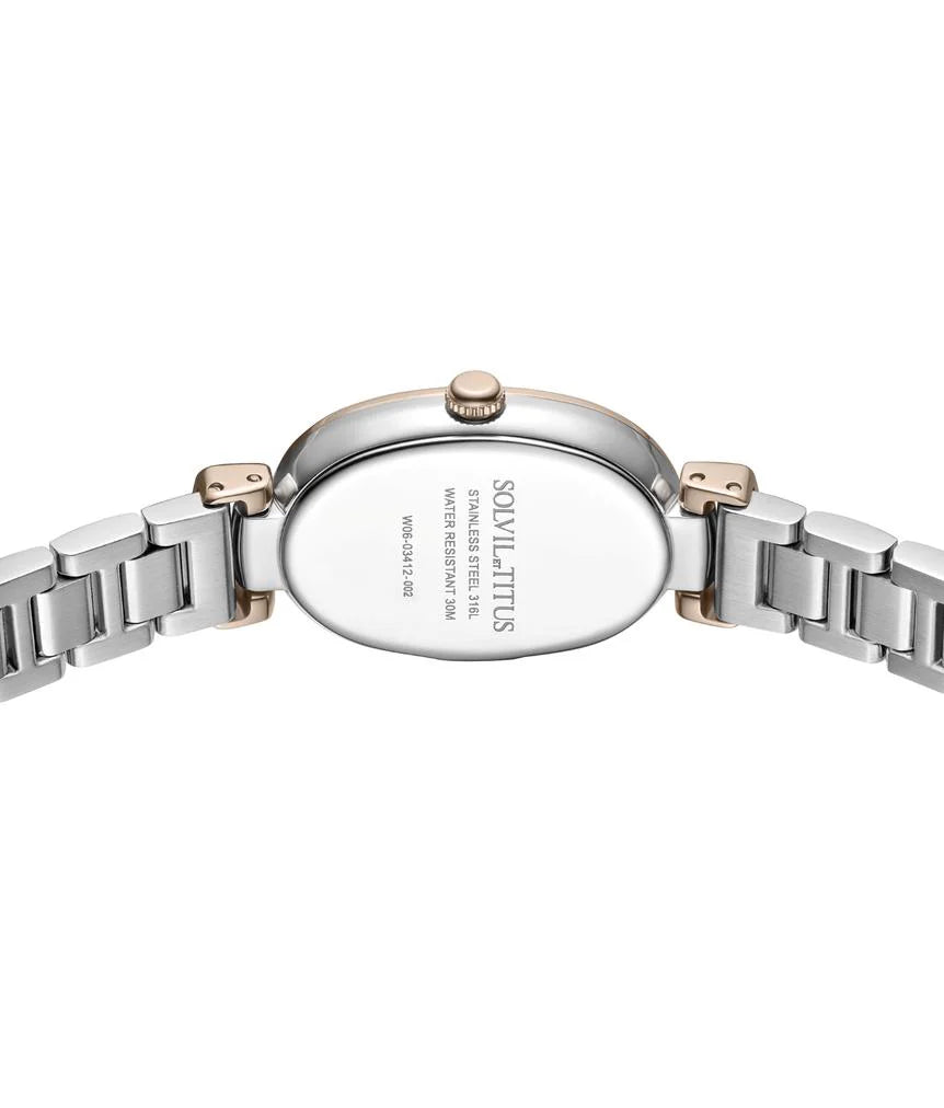 Fair Lady watch caseback with stainless steel construction and engraving