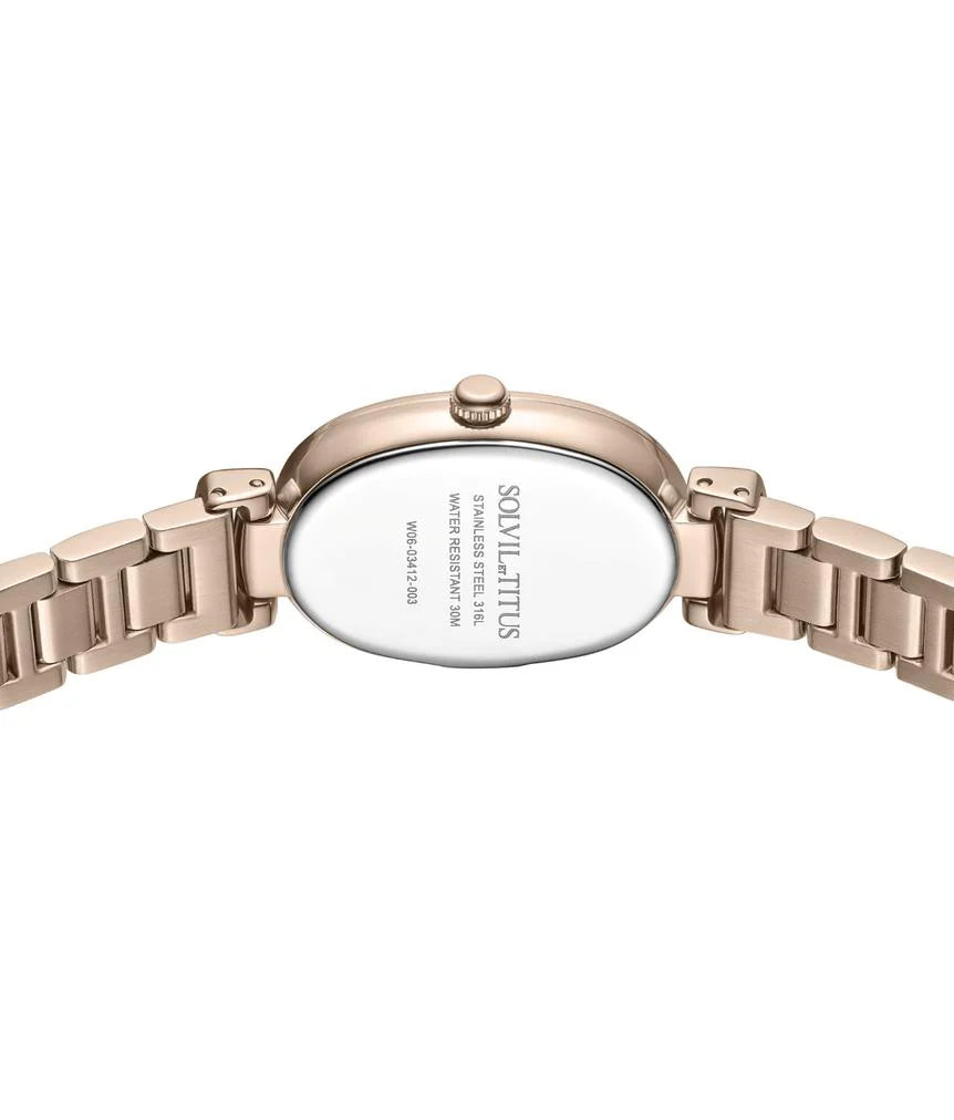 Fair Lady watch caseback with stainless steel construction and engraving