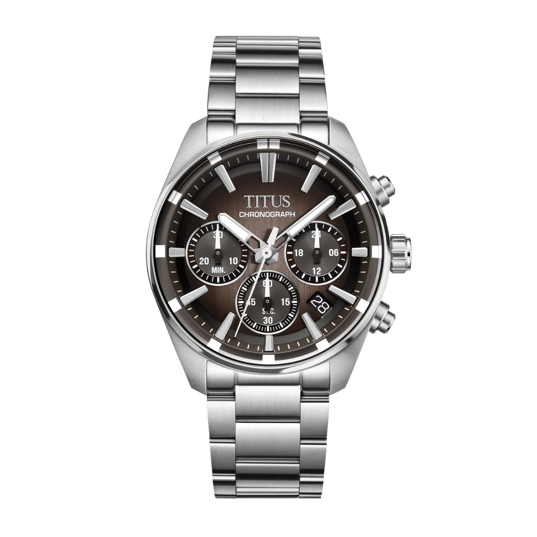 Saber Chronograph Men's Black Dial Steel Watch W06-03414-003