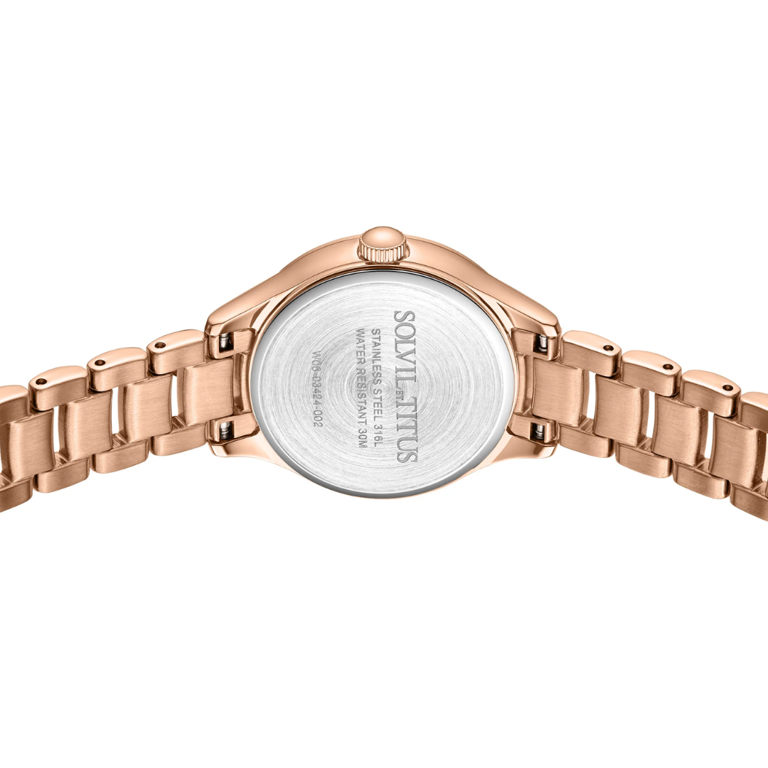 Fair Lady 3 Hands Quartz Stainless Steel Women Watch W06-03424-002