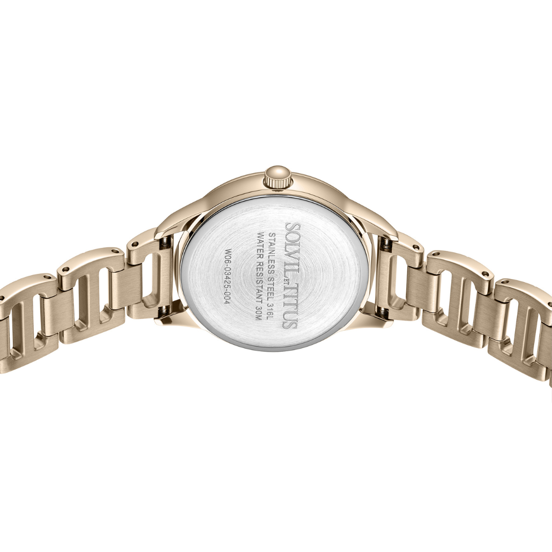 Fair Lady 3 Hands Quartz Stainless Steel Women Watch W06-03425-004