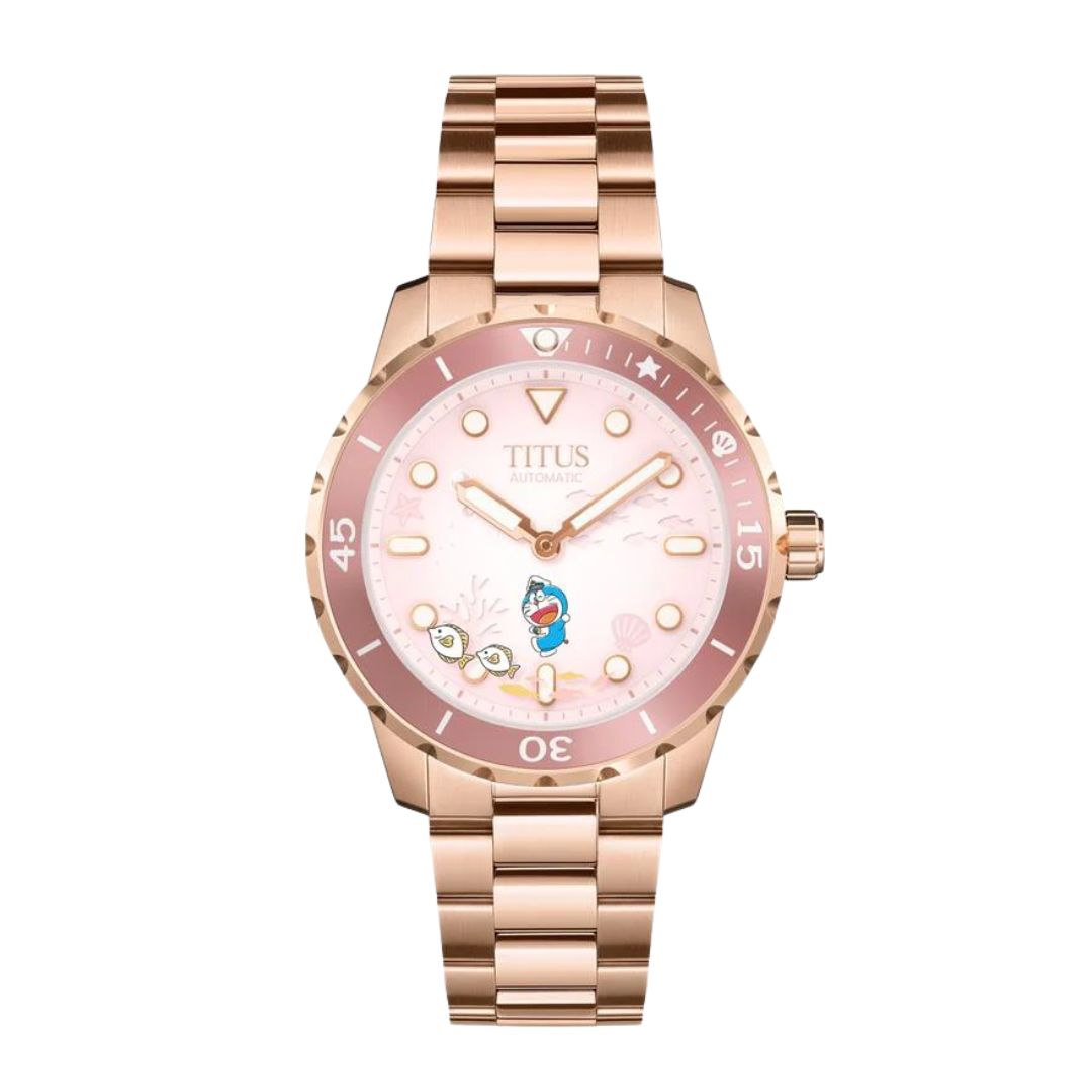 Solvil et Titus Doraemon the Movie: New Nobita and the Castle of the Undersea Devil Limited Edition 3 Hands Automatic Stainless Steel Watch W06-03432-002