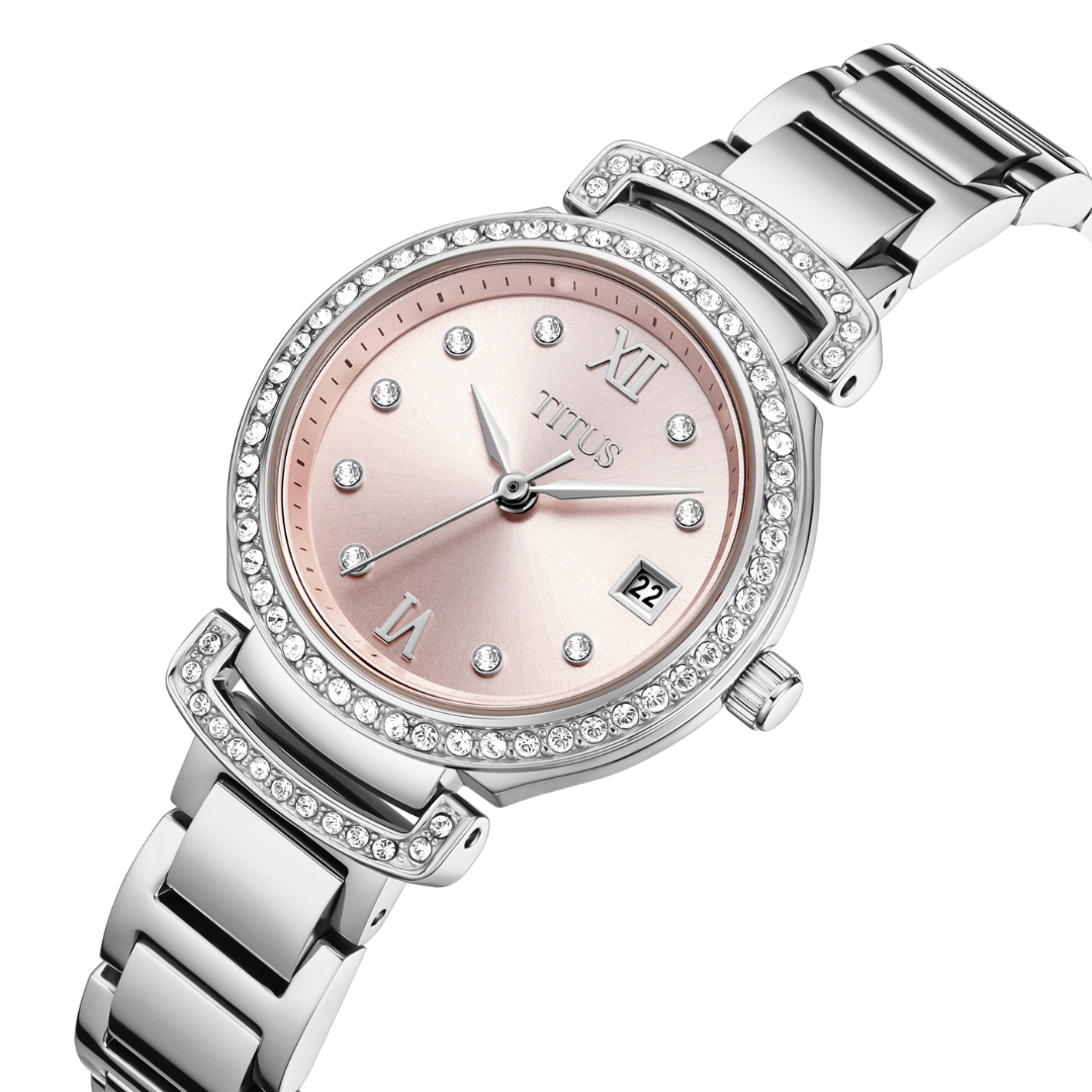 Fair Lady 3 Hands Date Quartz Stainless Steel Women Watch W06-03139-018