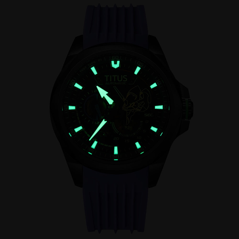 Luminous detail of Solvil et Titus EVA-01 Quest watch