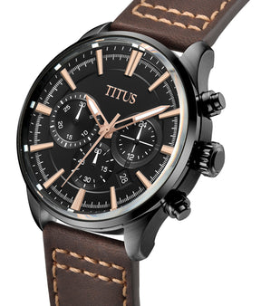 Saber Chronograph Quartz Leather Men Watch W06-03286-011