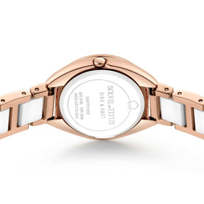 Ring & Knot 2 Hands Quartz Stainless Steel and Ceramic Women Watch W06-03172-003