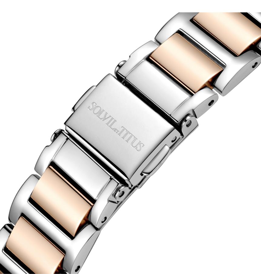Chandelier 3 Hands Date Quartz Stainless Steel Women Watch W06-03200-002