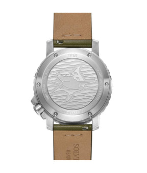 The Cape 3 Hands Date Mechanical Leather Men Watch W06-03227-006