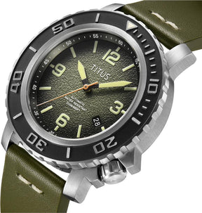 The Cape 3 Hands Date Mechanical Leather Men Watch W06-03227-006