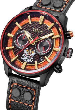 Solvil et Titus Limited Edition Lion Dance Saber Chronograph Quartz Watch W06-03318-003