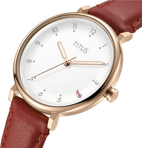 Nordic Tale 3 Hands Quartz Leather Women Watch W06-03319-002