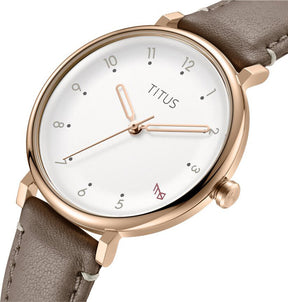 Nordic Tale 3 Hands Quartz Leather Women Watch W06-03319-007