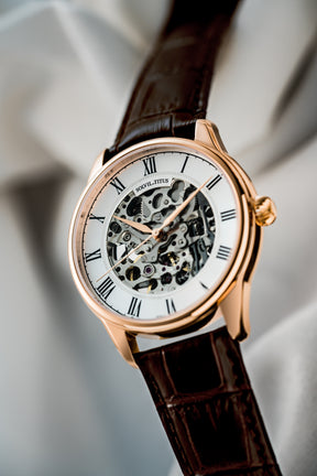 Enlight 3 Hands Mechanical Leather Men Watch W06-03234-004