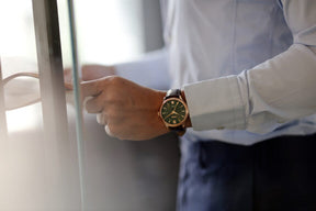 Silverlight 3 Hands Date Mechanical Leather Men Watch W06-03229-009