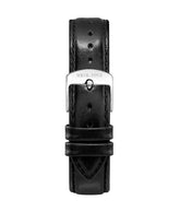 18mm Black Smooth Leather Watch Strap