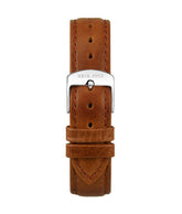 18mm Brown Smooth Leather Watch Strap