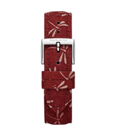 16mm Chilli Red Japanese Fabric Watch Strap