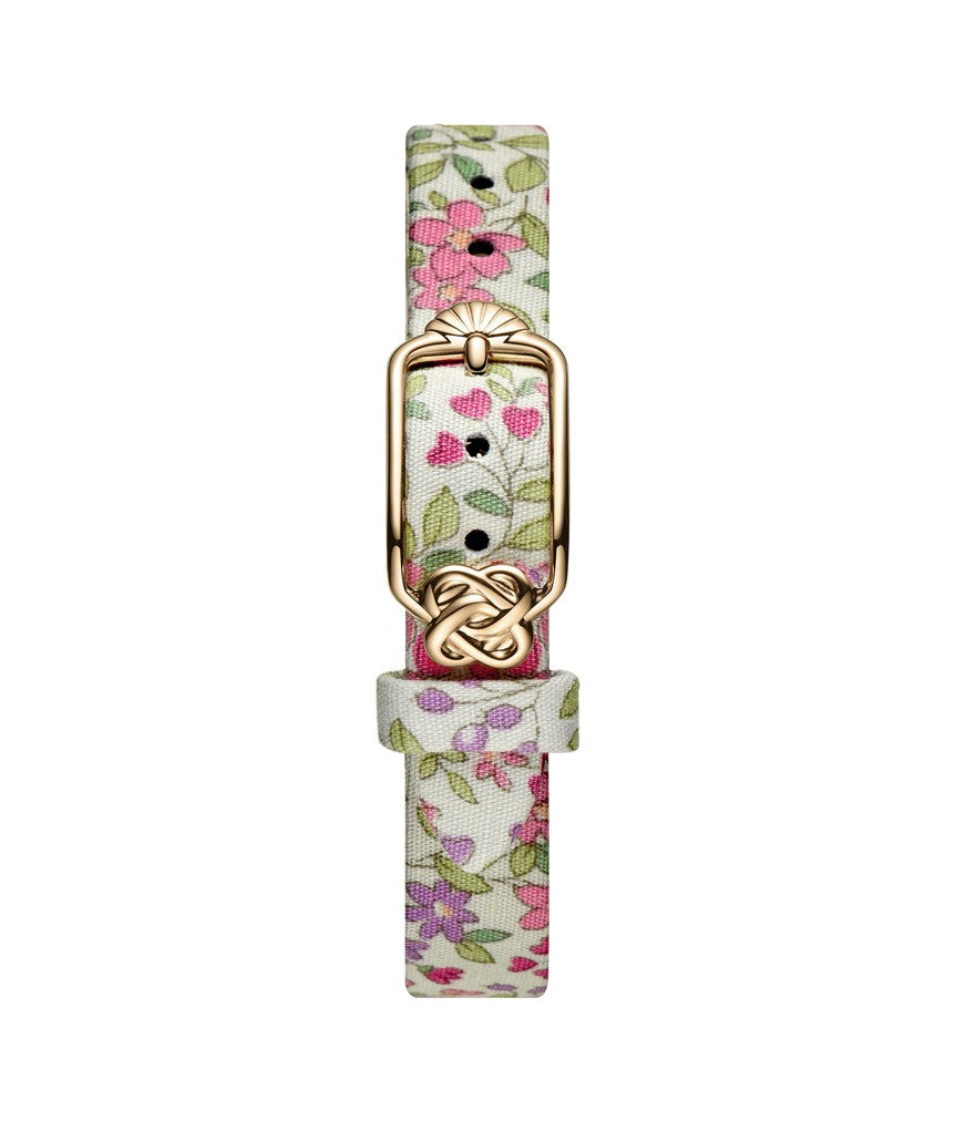 12mm Pink Floral Japanese Fabric Watch Strap