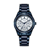 Perse Multi-Function Quartz Stainless Steel with Ceramic Women Watch W06-02108-008