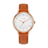 Nordic Tale 3 Hands Quartz Leather Women Watch W06-03161-006