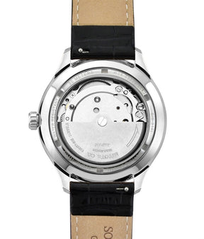 Silverlight 3 Hands Date Mechanical Leather Men Watch W06-03229-004