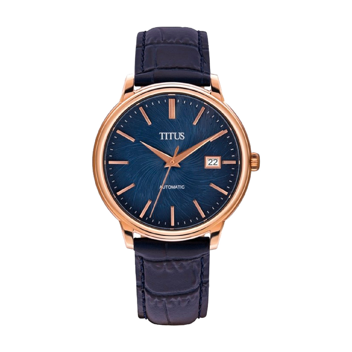 The Dawn 3 Hands Date Mechanical Leather Men Watch W06-03247-004