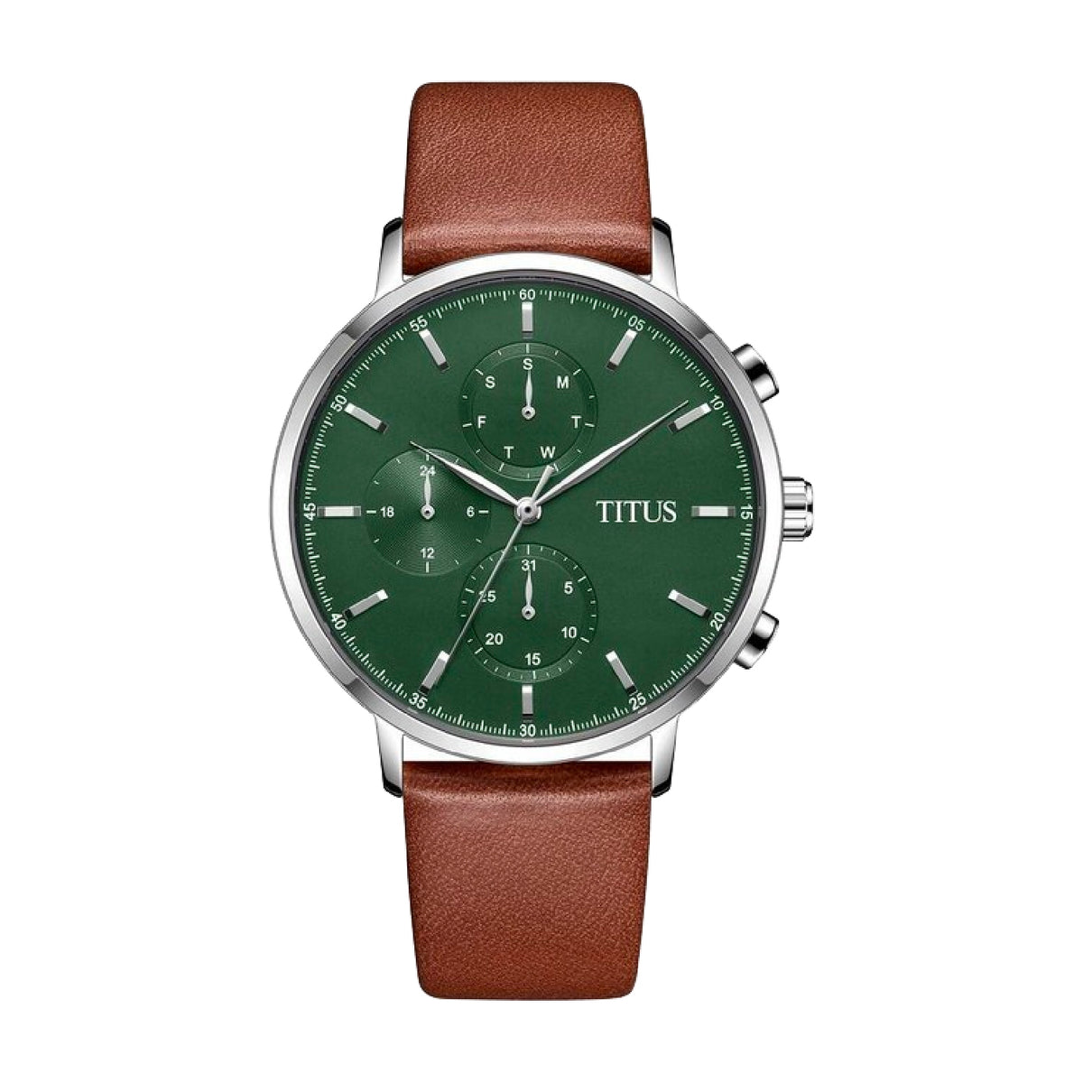 Interlude Multi-Function Quartz Leather Men Watch W06-03258-003