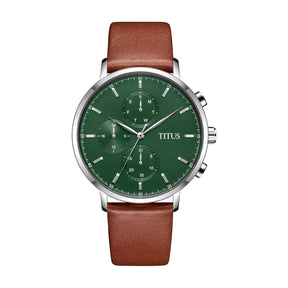 Interlude Multi-Function Quartz Leather Men Watch W06-03258-003