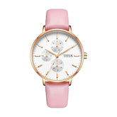 Interlude Multi-Function Quartz Leather Women Watch W06-03259-009